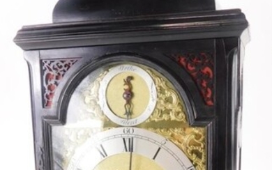 John Richardson, London. A George III ebonised bracket clock,...