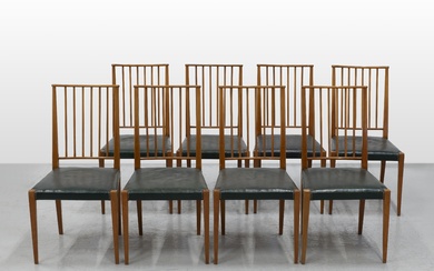 Josef FRANK 1885-1967 Suite de huit chaises - circa 1950