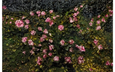 Julian Schnabel Rose Painting (Near Van Gogh's Grave) XIX