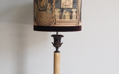 Large table lamp Impery style/shadow Fornasetti fabric - Table lamp - .