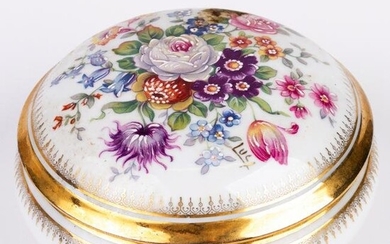 Limoges French Porcelain Floral Lidded Box