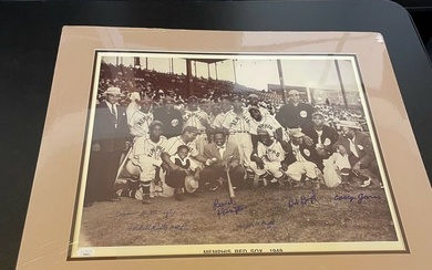 Lionel Hampton 1949 Memphis Red Sox Negro League Team Signed 18x24 Photo JSA COA