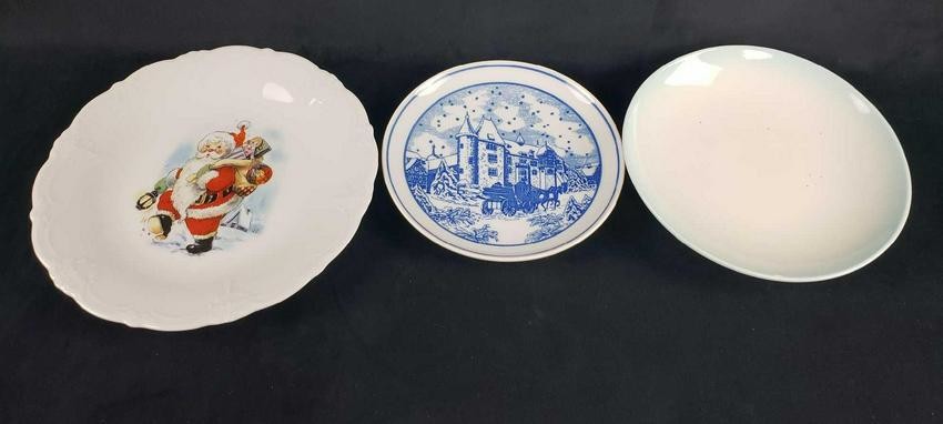 Lot of 3 Porcelain Plates