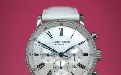 Louis Erard - Excellence Collection Automatic Diamonds Chronograph - 84234SE04.BAV12 - Women - BRAND NEW