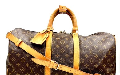 Louis Vuitton - NO RESERVE PRICE - Keepall 45 Bandouliere - Vachetta Leather - Strap & Padlock & Key - Weekend bag