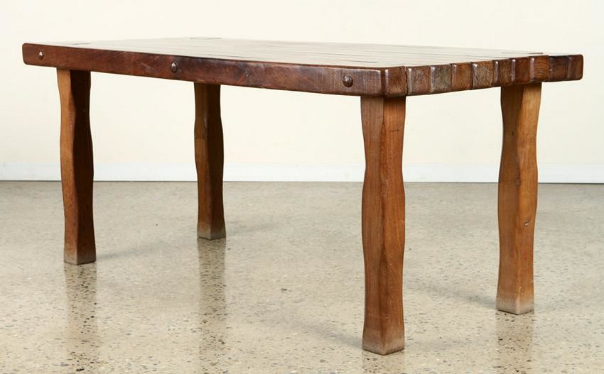 MID CENTURY MODERN BRAZILIAN TABLE CARVED C.1960