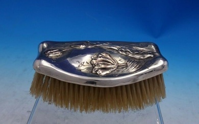 M.W. Galt and Bro Sterling Silver Clothes Brush w/ Mixed Metals X