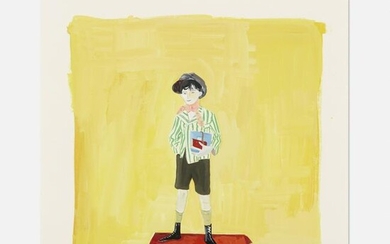Maira Kalman, Boy with Green Striped Jacket