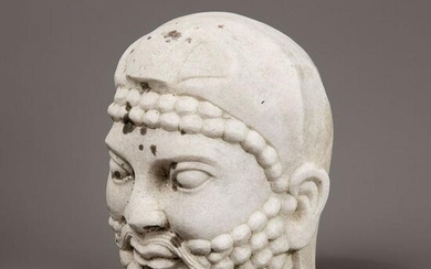Marble head in archaic style