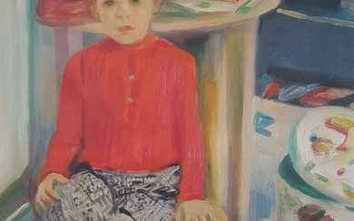 Marie Howet (1897-1984) - Portret van een zittend jongetje