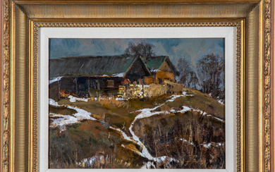 Mark Kremer, (Russian, 20th Century) - Last House in the Village
