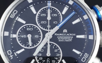 Maurice Lacroix - Pontos S Chronograph, Date, Blue - Ref: PT6008 - Men - 2011-present