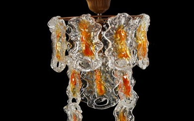 Mazzega, Murano Art Glass Chandelier