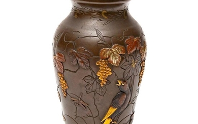 Meiji Multi Metal Vase