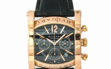 Mens Bvlgari Assioma AAP48GCH 18K Rose Gold Limited Edition Automatic Watch