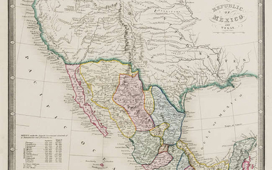 Mexico & Texas.- Wyld (James) Republic of Mexico and Texas, [c. 1845].