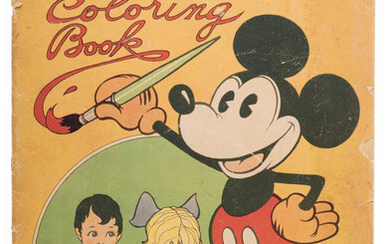 Mickey Mouse Coloring Book #871 (Saalfield Publishing Co., 1931)...