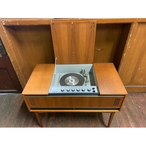 Mid century Phillips Record player in cabinet model No. HG51...