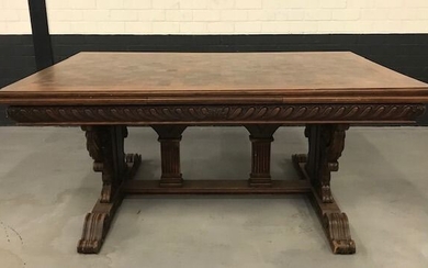 Monastery table - 300 cm - Walnut - 19th century