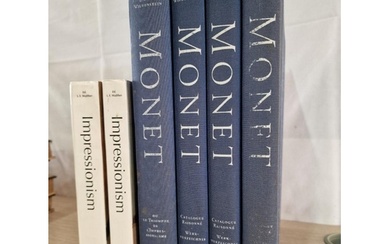 'Monet' 4 x Volumes, Hardback Books by Daniel Wildenstein an...