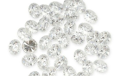 NO RESERVE - A MIXED LOT OF UNMOUNTED MOISSANITE