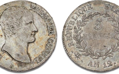Napoleon I Bonaparte, 5 Francs AN 12 D (1803-1804), KM...