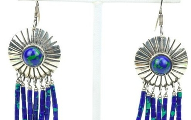 Native American Sterling Silver Turquoise Earrings