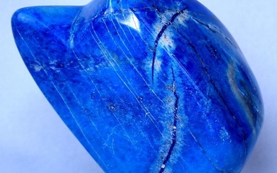 Natural Blue Lapis Lazuli "Flower" Freeform - 91.29×93.55×57.55 mm - 676 g
