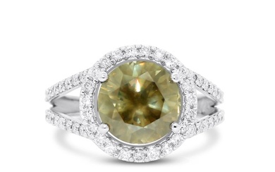No Reserve Price - Ring - 14 kt. White gold - 4.23 tw. Diamond (Natural) - Diamond