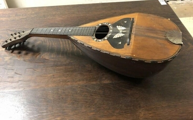 OLD ESTATE PUMPKIN MANDOLIN, MOTHER OF PEARL BUTTERFLY