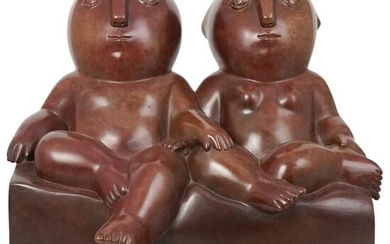 Odile Kinart (Belgian, born 1945) Figural Bronze