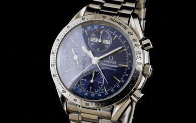 Omega - Speedmaster Chronograph Triple Date Blue Dial - 3521.80 - Men - 1990-1999