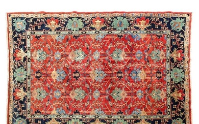 Orientalist Persian Hand Knotted Area Rug Carpet