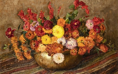 PASQUAROSA MARCELLI (Anticoli Corrado, 1896 - Camaiore, 1973) Flower vase,...