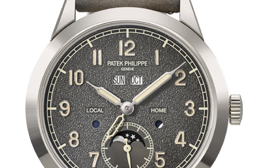 PATEK PHILIPPE. A HIGHLY ATTRACTIVE AND COVETED 18K WHITE GOLD...