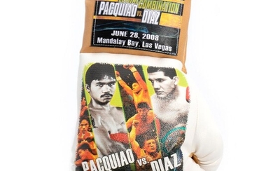 Pacquiao VS. Diaz souvenir boxing glove