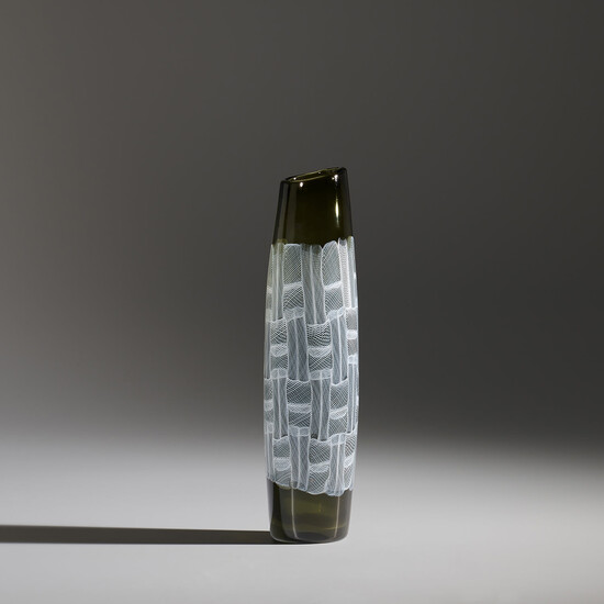 Paolo Venini, Vase, model no. 3857, from the 'Mosaico Zanfirico' series