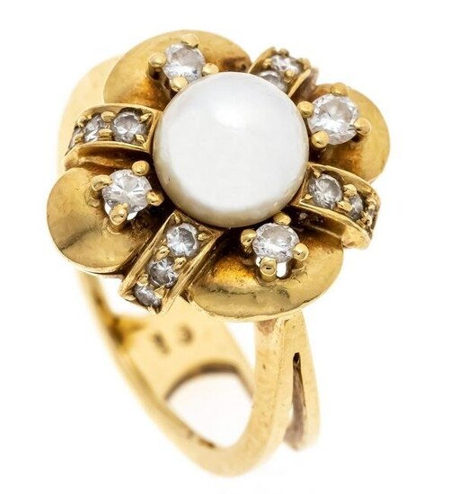 Pearl-cut diamond ring GG 750/