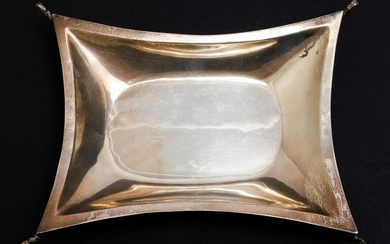 Perlita Taxco Mexican Silver Footed Tray