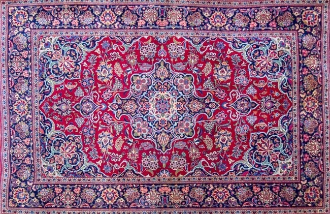 Persian Kashan Rug.