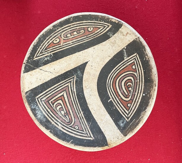 Pre-Columbian, Panama, Cocle Polychrome Pedestal Dish