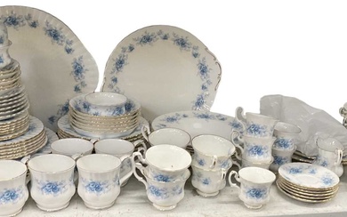 ROYAL ALBERT; a six setting tea and dinner service decorated...
