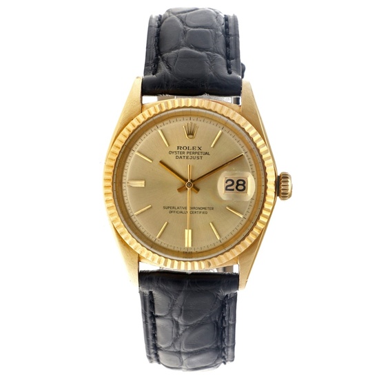 Rolex Datejust 36 18K. 1601 - Heren horloge - ca. 1965.