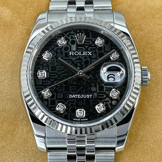 Rolex - Datejust Black Jubilee Diamond Dial - 116234 - Unisex - 2008