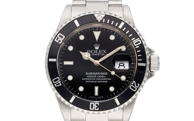 Rolex Reference 16610 Submariner | A stainless steel automatic wristwatch with date and bracelet, Circa 2001