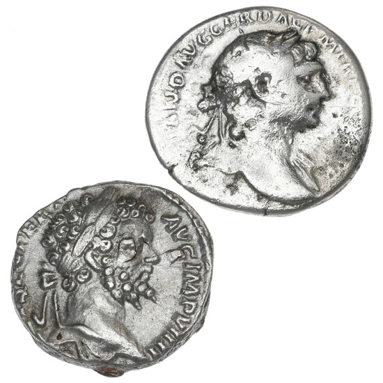 Roman Imperial, Trajan, 98–117, Denarius, Rome,S P Q R OPTIMO PRINCIPI, RIC...