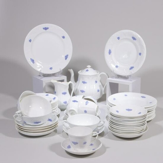 Royal Adderley Blue Chelsea Porcelain 56 Piece Service