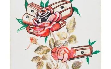 SALVADOR DALÍ (1904-1989) Rosa e morte floriscens (pour la série d'estampes Les Floral...