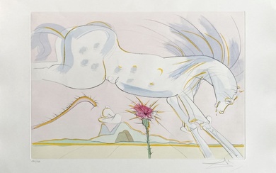 Salvador Dalí - Le Cheval et le Loup, 1974