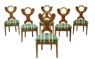 A Set of 6 Viennese Biedermeier Chairs